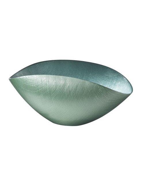 Centre de table Burano vert d’eau/émeraude - 38x11 cm