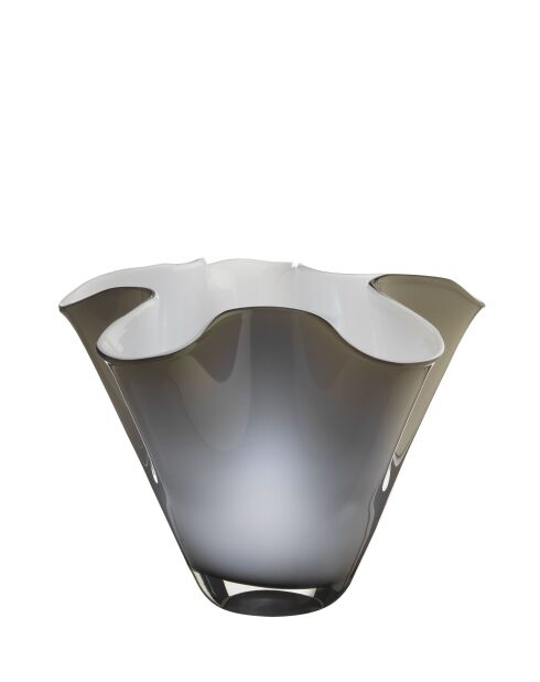 Vase lumineux Wave taupe - 28x24 cm