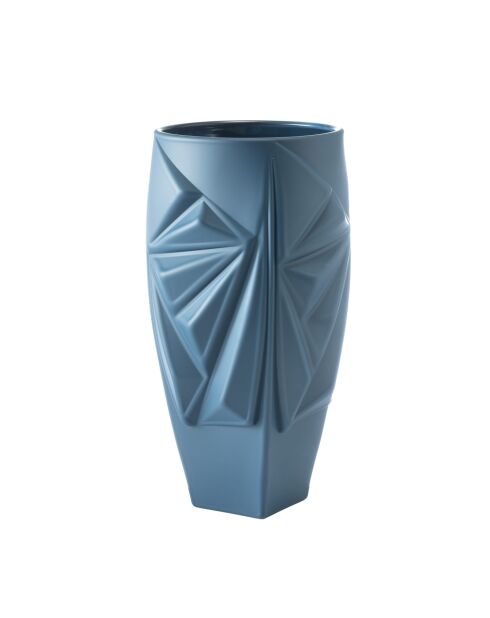 Vase Iceberg bleu marine - H. 30 cm
