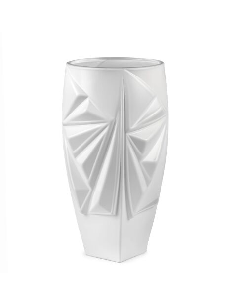 Vase Iceberg blanche - H. 30 cm