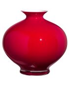Vase Aurora opale/rouge - H.30 cm