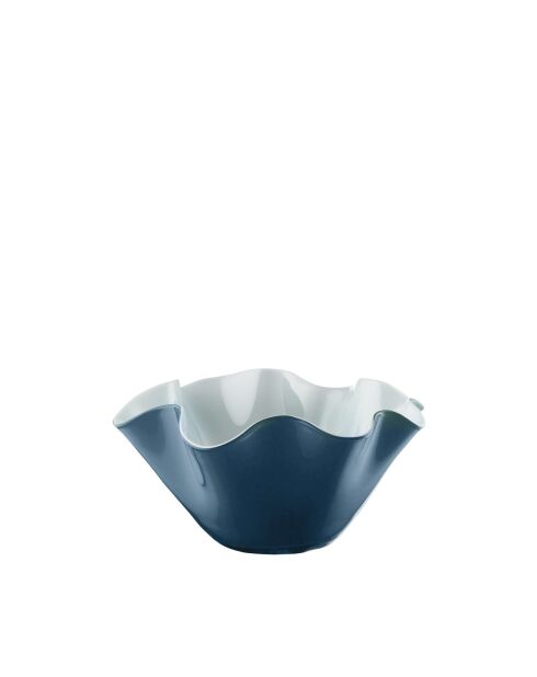 Centre de table Vague opale/bleu- D.35 cm