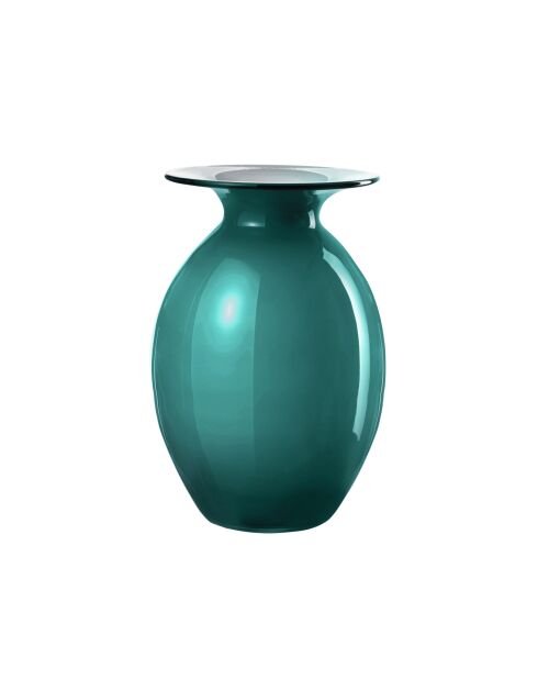 Coupe vase opale bleu Orion - 20 x 29,5 cm