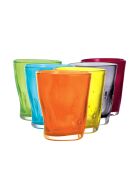 Lot de 6 verres à eau Eolo multicolore - H.10 cm