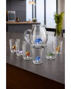 Lot de 6 verres personnages différents Savana Family Mix 3 transparent