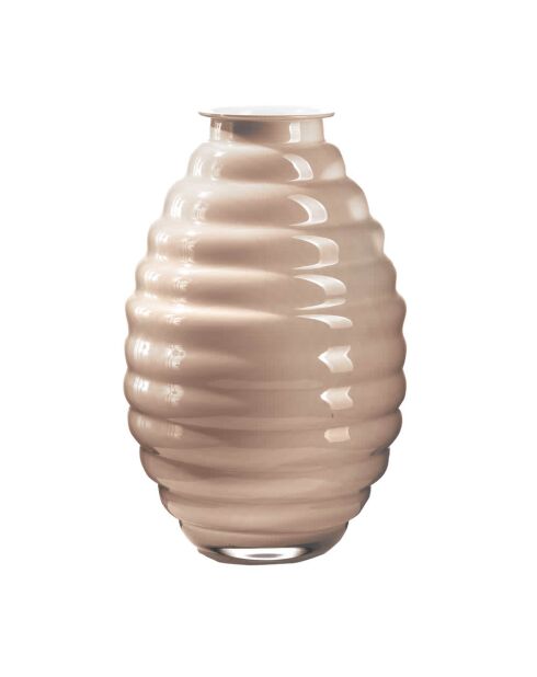 Vase Anelli opale fumé - H.30 cm