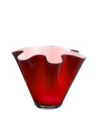 Vase lumineux Wave rouge - 28x24 cm