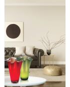 Vase lumineux Wave rouge - 28x24 cm