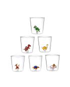 Lot de 6 verres personnages différents Dinos multicolore