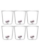 Lot de 6 verres Sandwich transparent - 93 mm