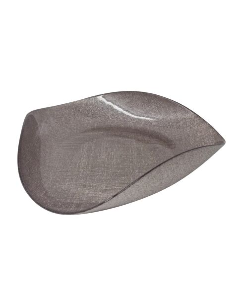 Centre de table Nicchio avec intérieur pailleté argenté - D.40 cm