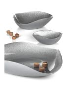 Centre de table Nicchio avec intérieur pailleté argenté - D.40 cm