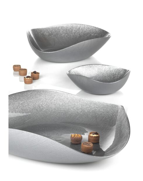 Centre de table Nicchio avec intérieur pailleté argenté - D.40 cm