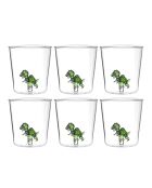Lot de 6 verres T-REX transparent - 93 mm