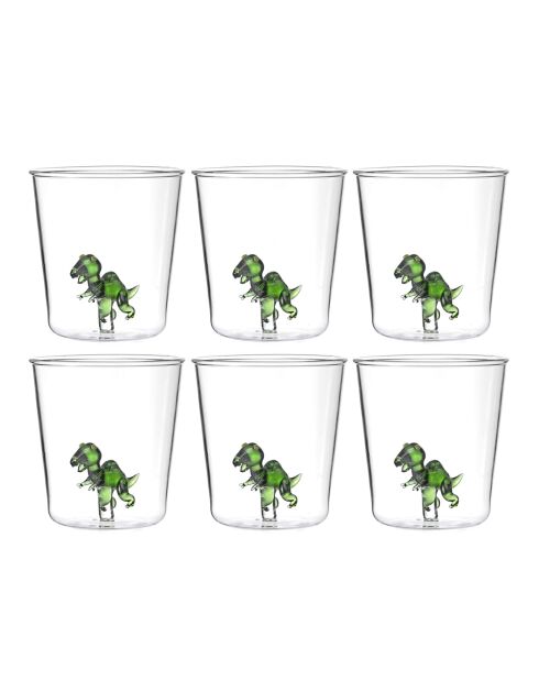 Lot de 6 verres T-REX transparent - 93 mm