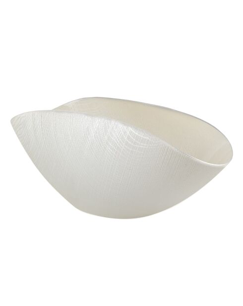 Centre de table Burano blanc perle - 38x11 cm