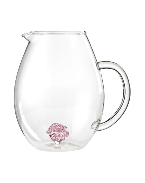 Pichet The knot of love noeud rose transparent - 1,6L