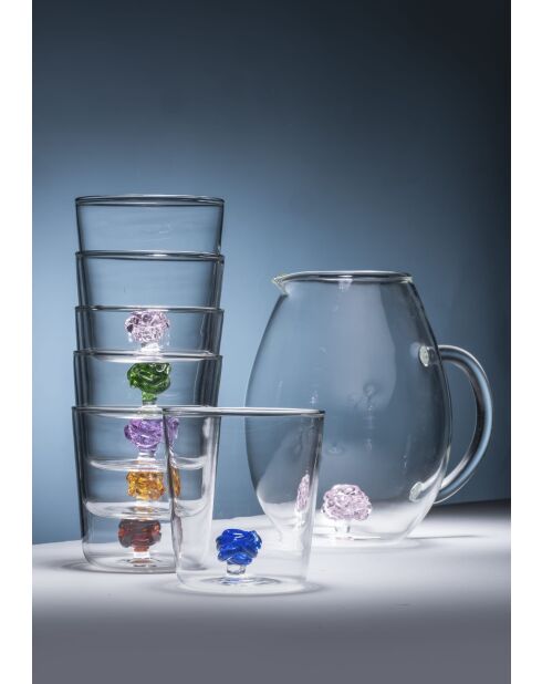 Pichet The knot of love noeud rose transparent - 1,6L