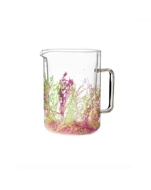 Carafe Flowers Twigs Pot vert/rose - 1L