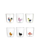 Lot de 6 verres Pet Friends Mix 5 transparent