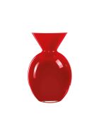 Vase Pallottino opale/ rouge - H. 30 cm