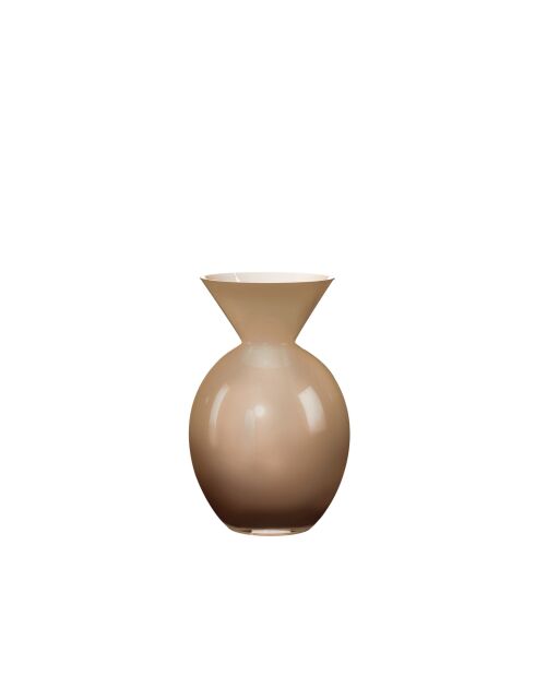 Vase Pallottino opale fumé - H. 20 cm
