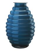 Vase Anelli opale/bleu Orion - H.30 cm
