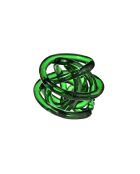 Sculpture Le Nœud de l'amour vert - D.14 cm