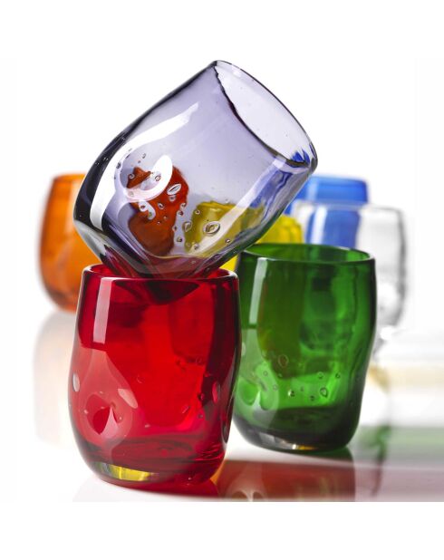 Lot de 6 verres Cartoccio multicolore