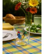 Lot de 6 verres Cocoricó transparent - 93 mm