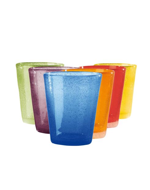Lot de 6 gobelets Smarties multicolore - H.10 cm