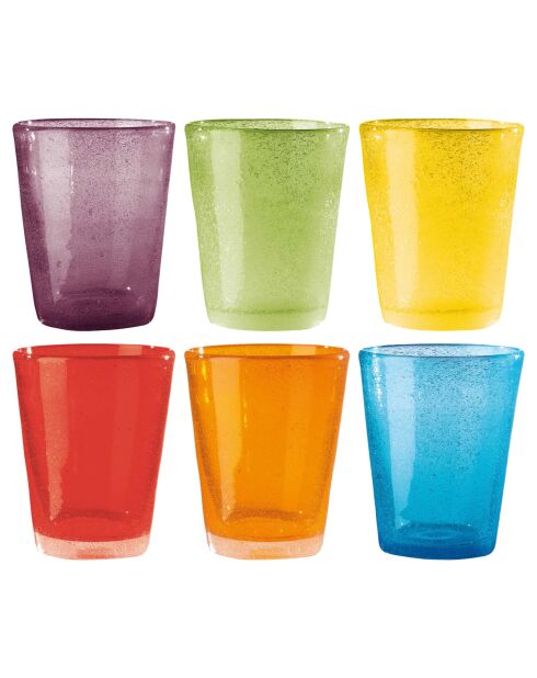 Lot de 6 gobelets Smarties multicolore - H.10 cm