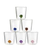 Lot de 6 verres Le Noeud d'Amour transparent