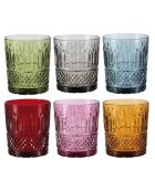 Lot de 6 verres à eau Baroques multicolore