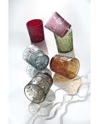 Lot de 6 verres à eau Baroques multicolore
