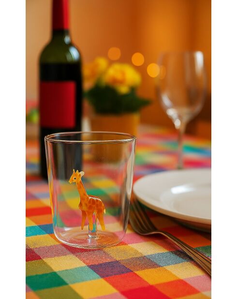 Lot de 6 verres Madame Savane transparent - 93 mm