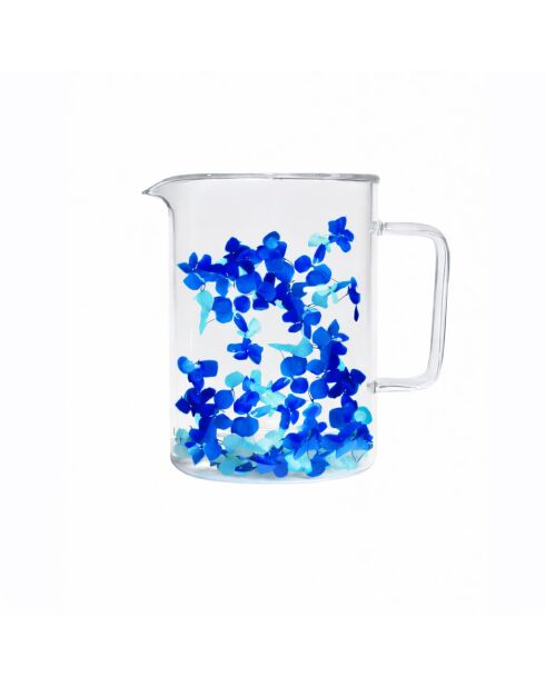 Carafe Flowers Petals Purge bleu - 1L