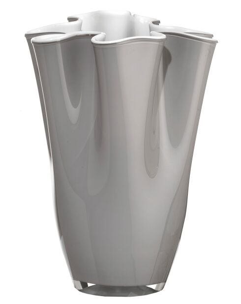 Vase Wave Voso opale/gris - H. 30 cm