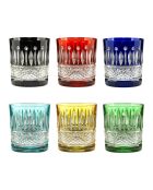 Lot de 6 gobelets Provenza multicolores - H.10 cm