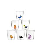 Lot de 6 verres Pet Friends Mix 4 transparent