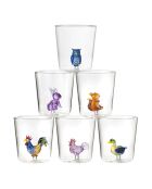 Lot de 6 verres Pet Friends Mix 2 transparent