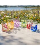 Lot de 6 mugs Flowers multicolore - H. 11 cm