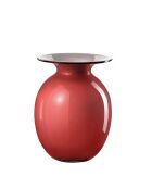 Vase opale rouge - 19 x 25 cm