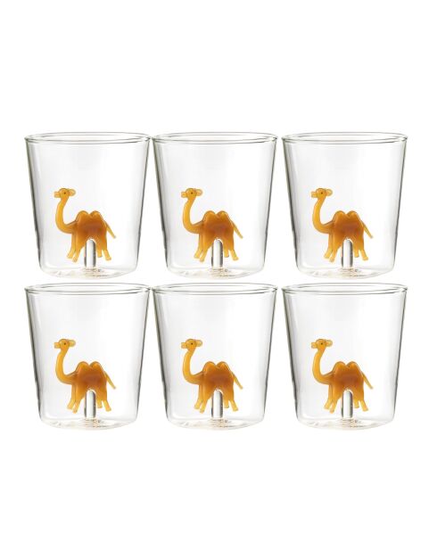 Lot de 6 verres Cammi transparent - 93 mm