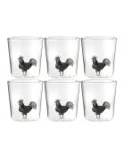 Lot de 6 verres Coco transparent - 93 mm
