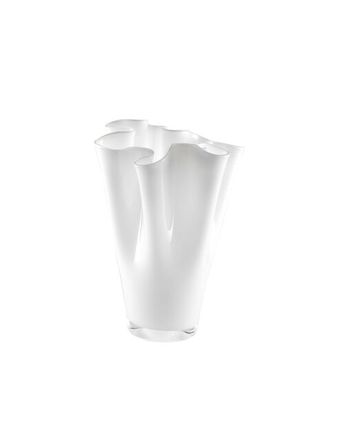 Vase Wave blanche - H.30 cm