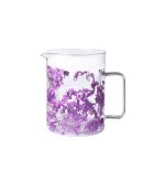 Carafe Flovers Pearls Pug lilas/blanc - 1L