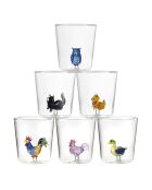 Lot de 6 verres Pet Friends Mix 1 transparent