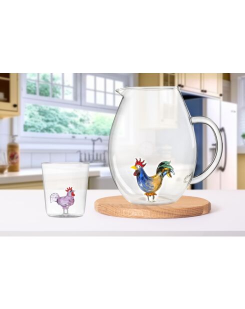 Lot de 6 verres Pet Friends Mix 1 transparent