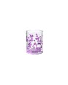Lot de 6 verres Flovers Pearls Lilas/blanc - 10,5 cm
